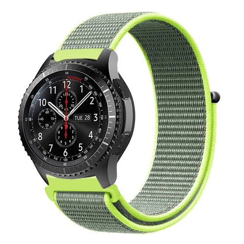 flash 22 мм 20 мм Шестерня S3 ремешок для samsung Galaxy Watch 42 мм 46 мм полоса Frontier Классическая активная спортивная нейлоновая петля для samsung S3 S2 - Цвет ремешка: flash