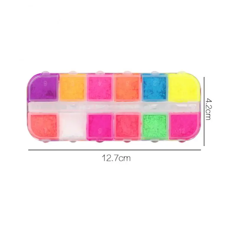 12 видов цветов/набор цветные ФОСФОРНЫЕ пигменты стойкие матовые тени для макияжа