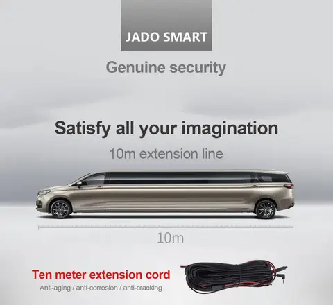 Автомобильный видеорегистратор JADO, 10 м, удлинитель, видеокабель miniUSB для D330 D320C D128