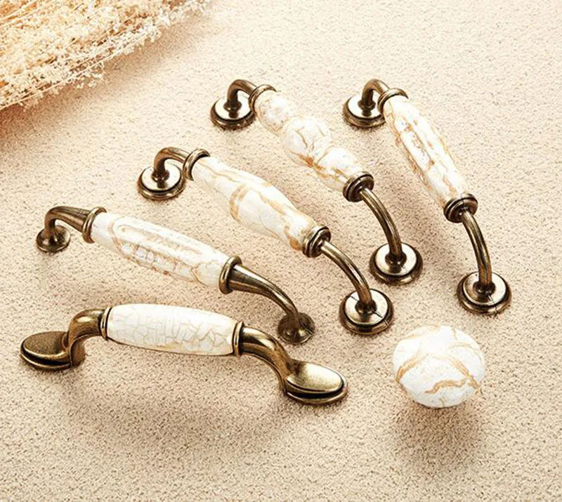 Металлические с керамическим ящиком шкафа кухонные ручки тянет мебель скрытые