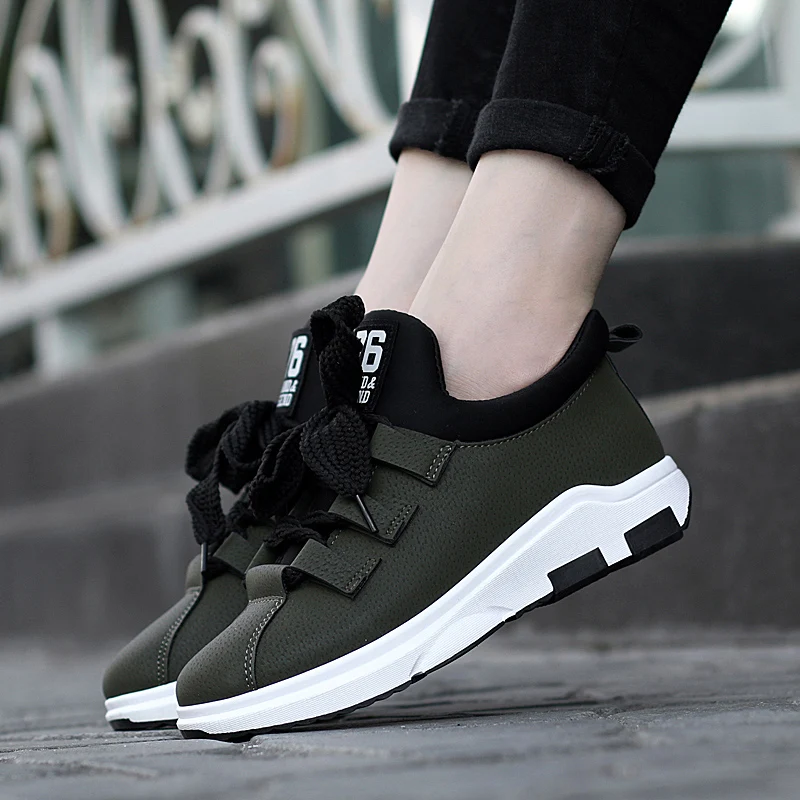 

Chunky Sole Sport Shoes Woman Trainers New PU Platform Women Sneakers Ladies Shoes Flats Lace Up Shoes Women Pink Sneakers