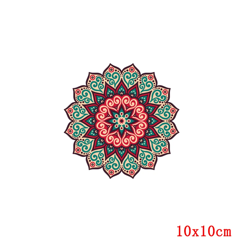 Термонаклейки на одежду термонаклейки с рисунком мандалы цветов полос - купить