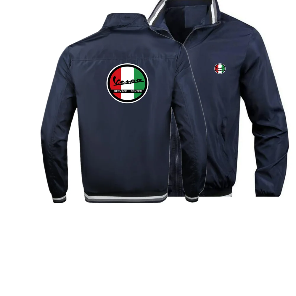 Куртка мужская Осенняя с принтом ветровка Бомбер Повседневная модная уличная