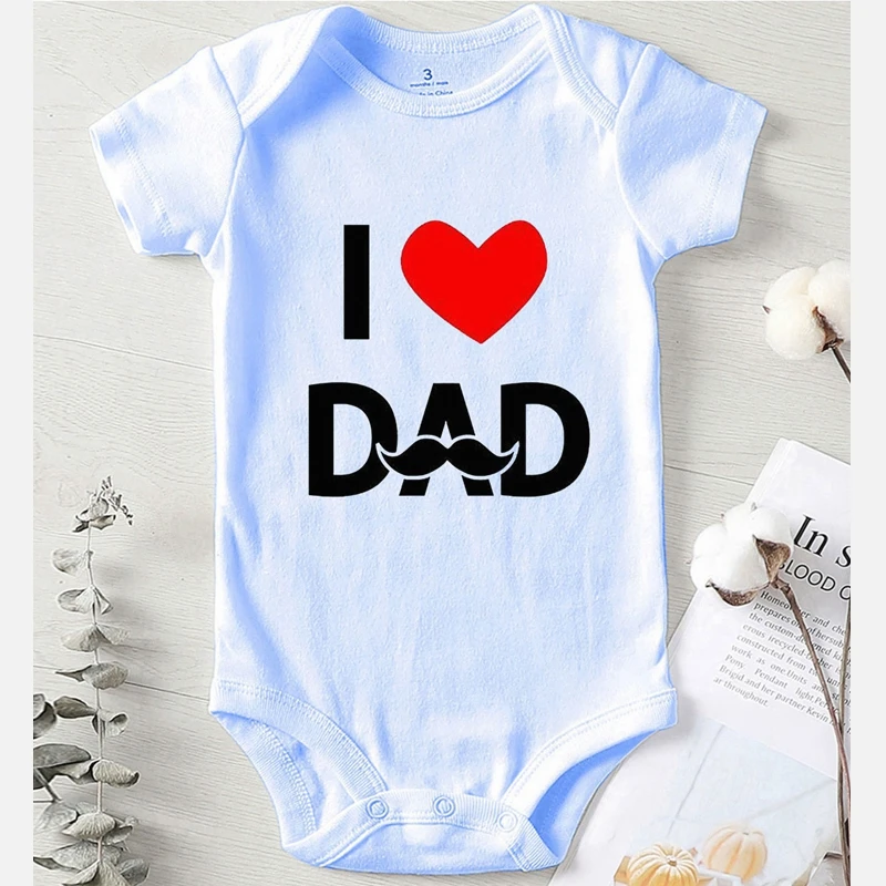 Я люблю своего папу для девочек с принтом детские комбинезоны Зимняя одежда