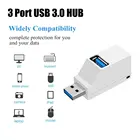 Концентратор USB 3,0, адаптер-удлинитель, мини-разветвитель с 3 портами для ПК, ноутбука, Macbook, высокоскоростной U-диск-ридер для Xiaomi