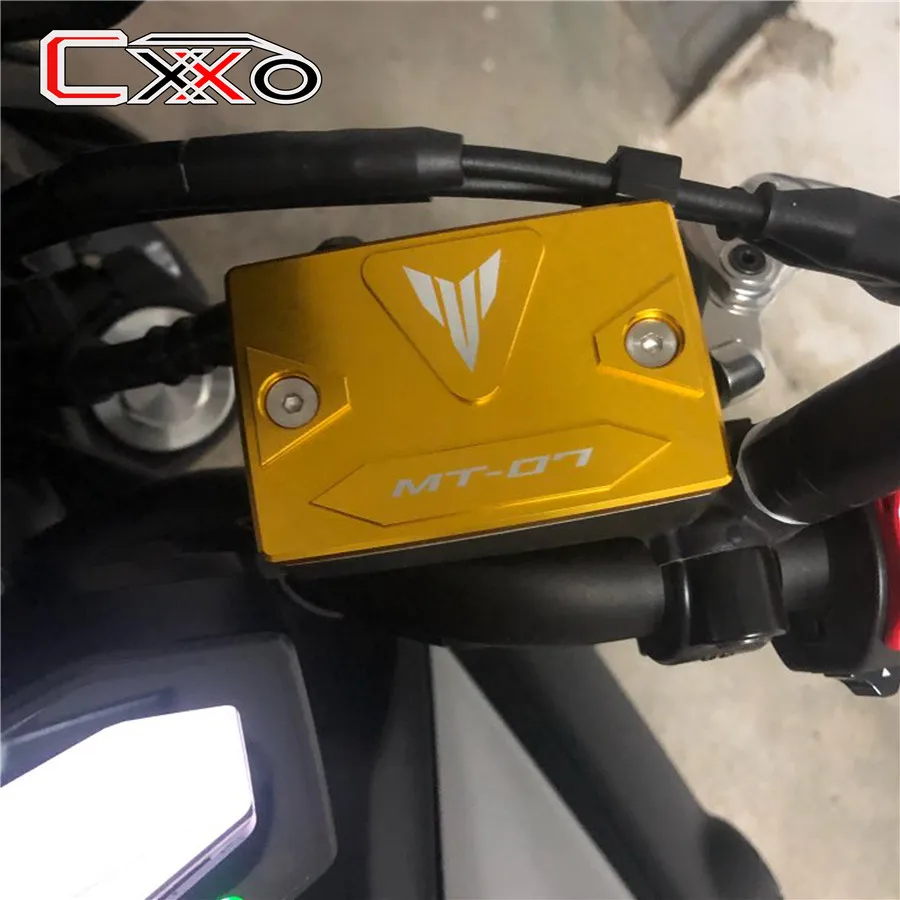 2019 CNC алюминиевая крышка резервуара тормозной жидкости для yamaha MT07 MT-07 FZ1 FZ6 FZ8 FZ8S FAZER