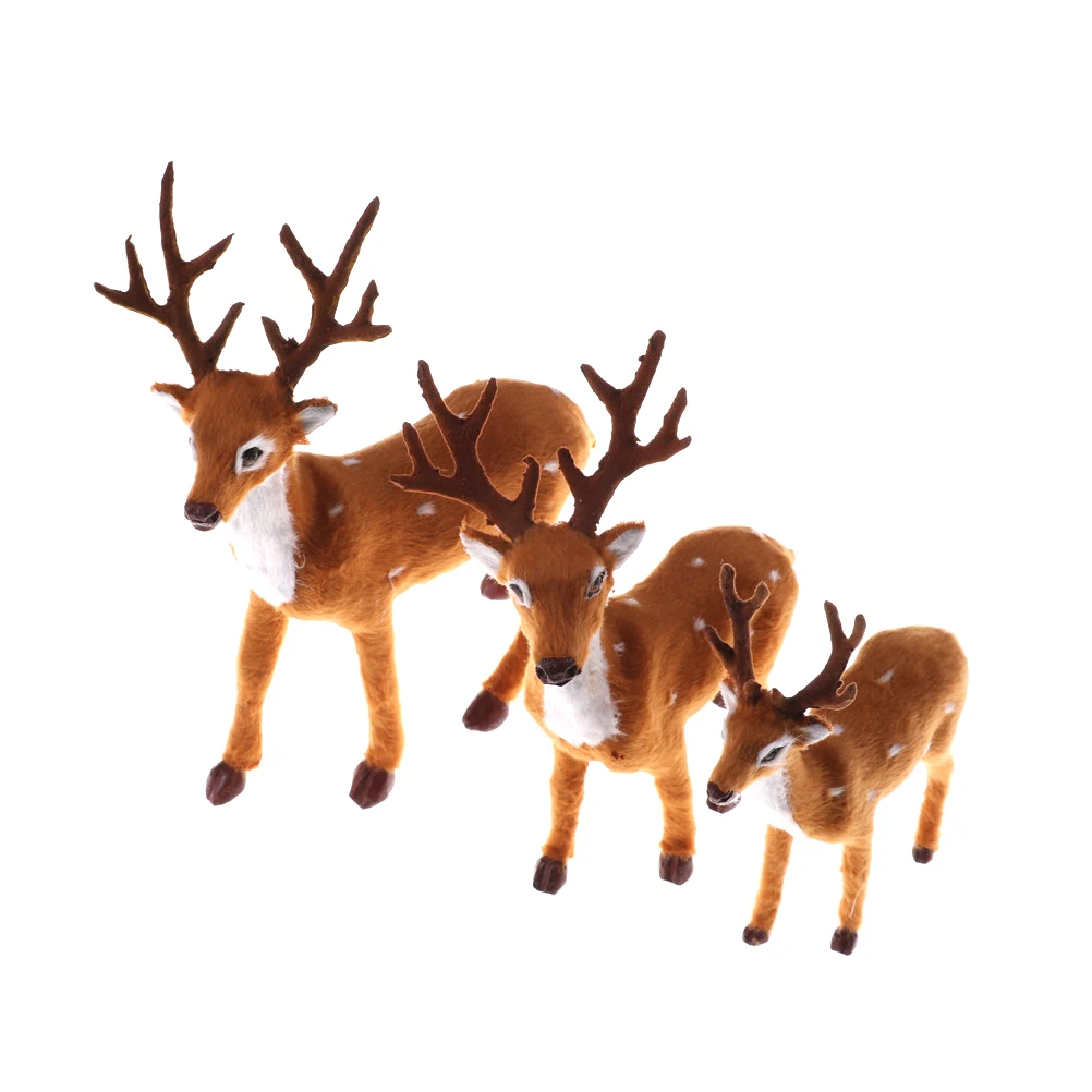 

Christmas Elk Plush Reindeer Natale Ingrosso Christmas Decoration Simulation Christmas Deer Fairy Garden Miniatures Props