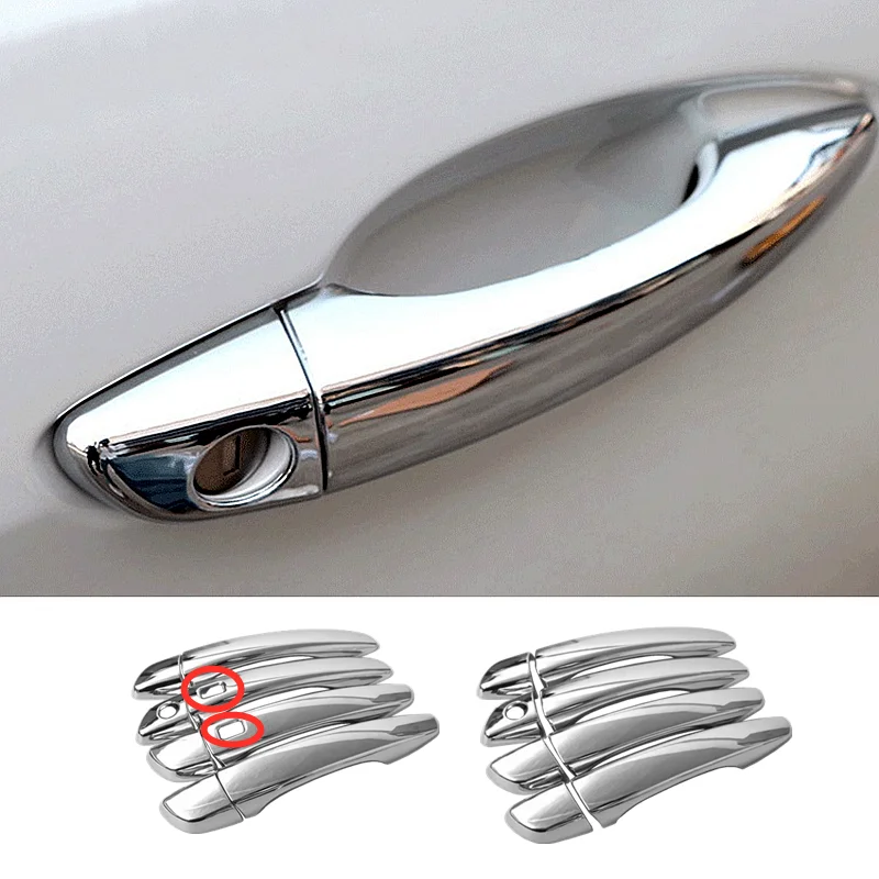 

ABS Chrome For Peugeot 3008 GT 5008 2nd 2017-2021 Car Side Door Handle bowl Cover Trim Sticker Car Exterior Accessories 8pcs