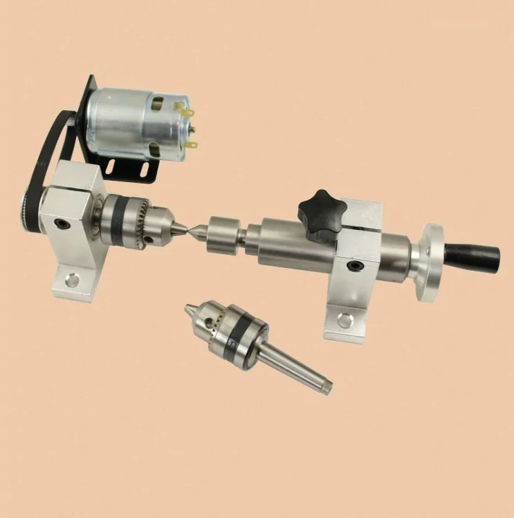 Multifunctional micro lathe woodwork bead machine chuck spindle assembly round ball | Power Tool Accessories