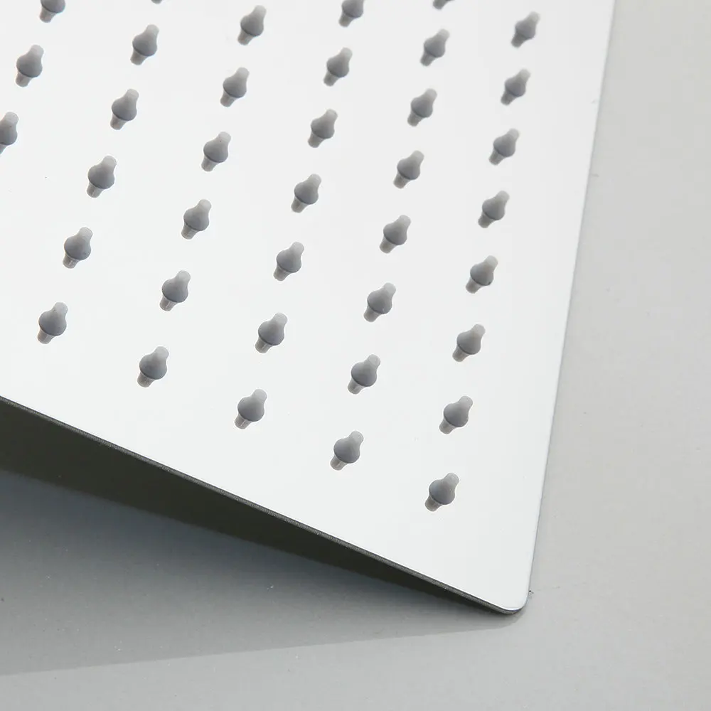 8 дюймов хромированный полированный набор для душа ванной комнаты квадратная