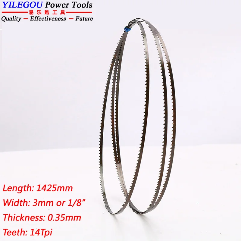 3 полотна ленточной пилы 8 дюймов. Лезвия для деревообрабатывающей 1425x9 5x0 35 мм 3/8 *