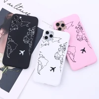 world map adventure flight postmark phone cover for iphone 11 pro max x xs xr max 7 8 7plus 8plus 6s 12 soft silicone candy case
