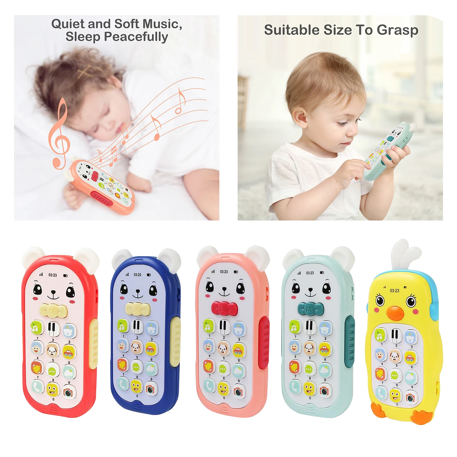 

Children Toy Phone Baby Early Learning Educational Electronic TV