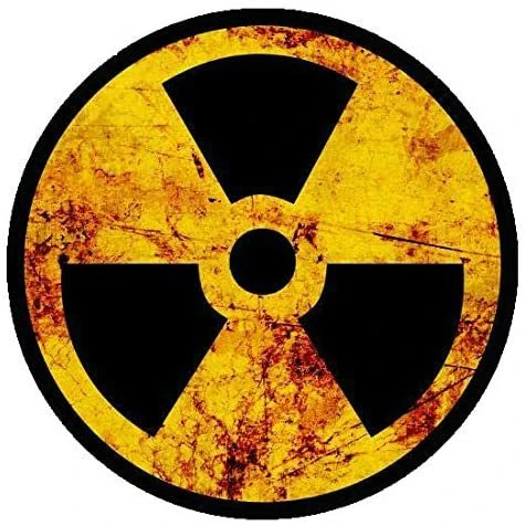

15*15cm Creative radiation protection sign Car Sticker Motorcycle Bumper Trunk Laptop Window Decals Vinyl Car Styling Decoration