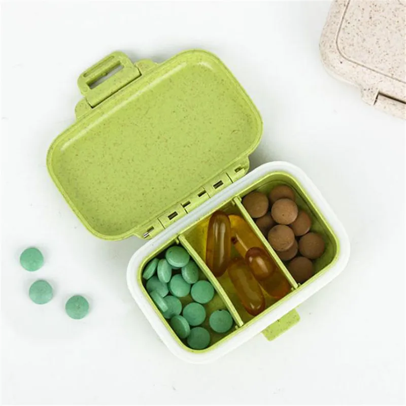 

Новое поступление, дорожный портативный органайзер для таблеток с 3 отделениями, коробка для хранения лекарств, пылезащитный чехол