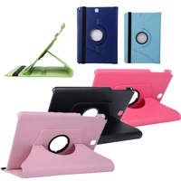 tablet accessoris pu leather smart magnetic fold rotation shell cover case for samsung galaxy tab a 8 0 7 0 tab 3 9 6 t560 t580