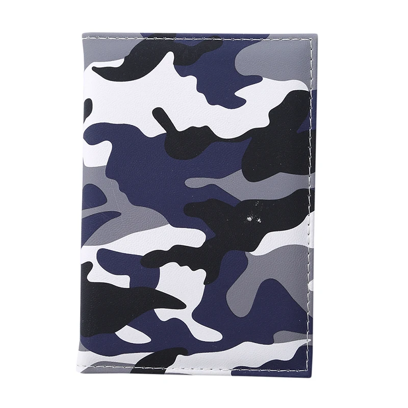 Camouflage Passport Cover Waterproof Passport Holder Designer Travel Passport Wallets For Documents Card Holder - Цвет: Black