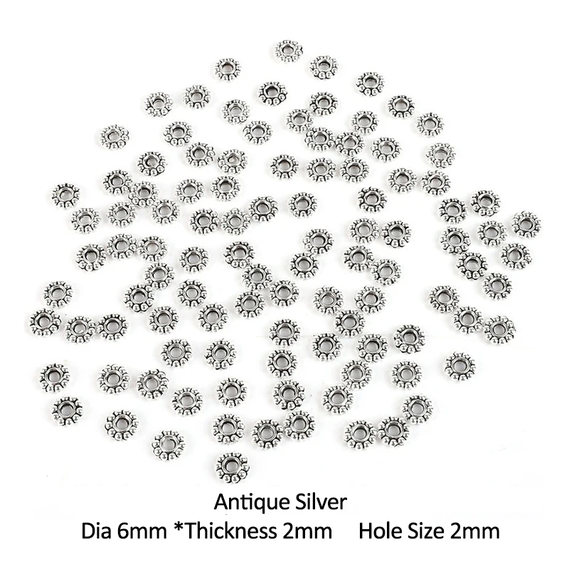 50 шт./лот 100 Античное золото колесо в форме цветка металлические шармы россыпью