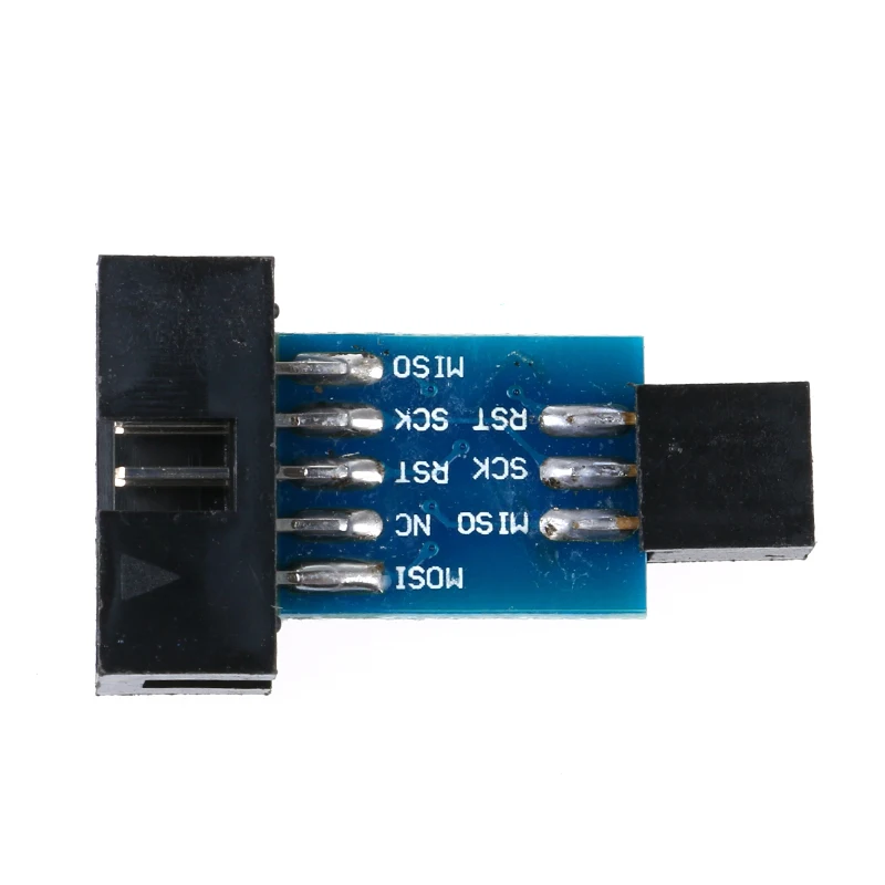 10 контактная 6 плата адаптера для AVRISP MKII USBASP STK500 USB ISP преобразователь интерфейса