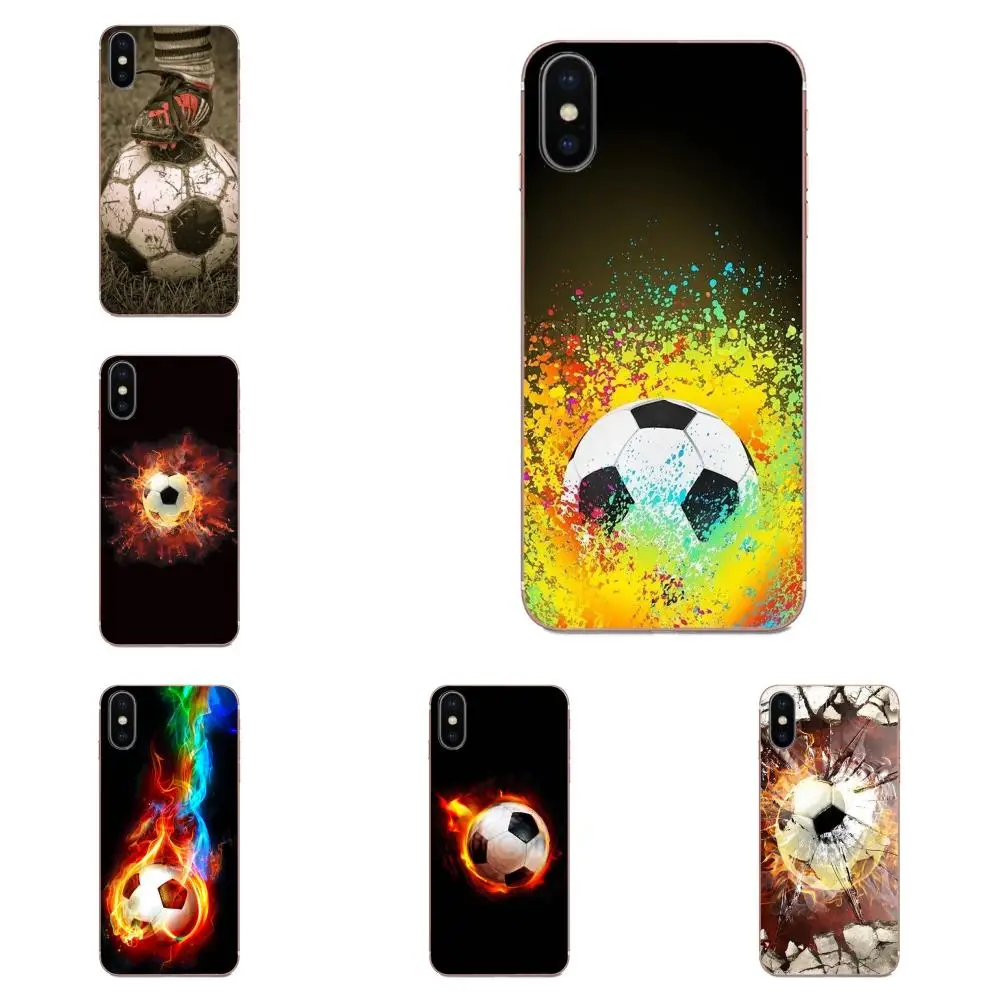 Мягкие чехлы для Galaxy Alpha Note 10 Pro A10 A20 A20E A30 A40 A50 A60 A70 A80 A90 M10 M20 M30 M40 Fire футбольный