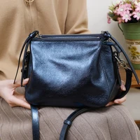 2021 new shoulder bag women winter simple leather messenger bag luxury fashionable golden color female tote bag travel wallet