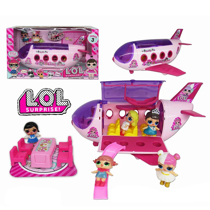 Оригинальные куклы lol surprise LoL Surprise Airplane игрушки экшн модель коллекция сделай сам