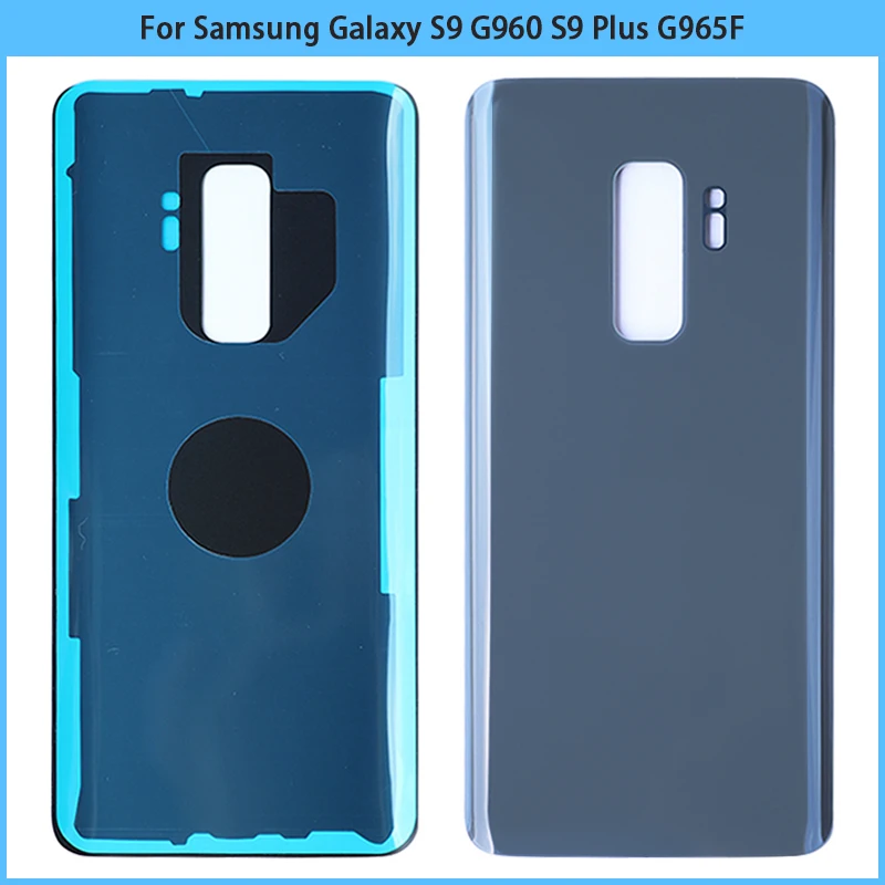 10 шт в упаковке новая S9 G960 задняя крышка корпуса чехол стекло для Samsung Galaxy плюс G965