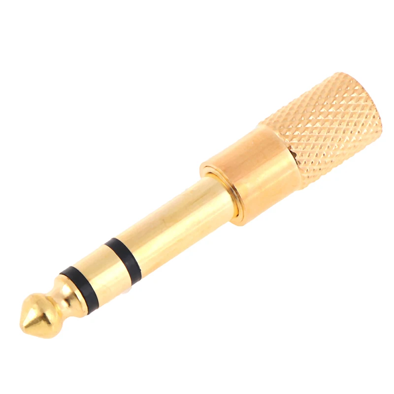 

1Pc 1/8 3.5mm Female to 6.5mm 1/4 Male Headphone Jack Adapter Plug Stereo Audio Accessories High Quality