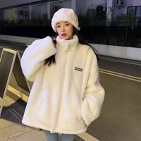 cgc 2021 keep warm lambswool jacket women winter plus velvet coat female korean thicken outwear cotton padded winter jacket