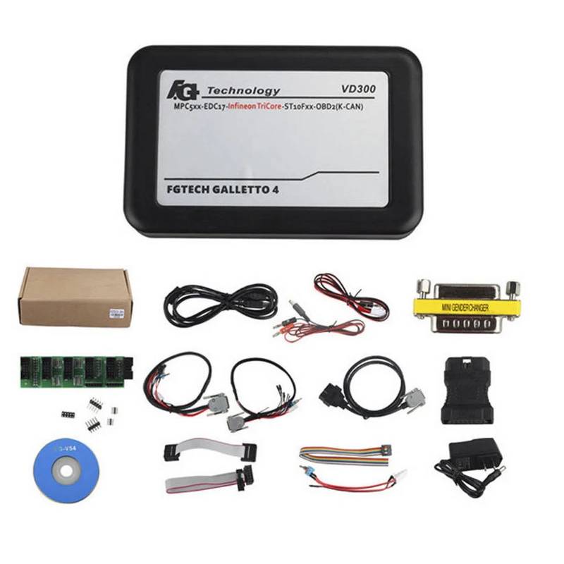 Автомобильный программатор ECU VD300 V54 FGTech Galletto 4 Master BDM-TriCore-OBD