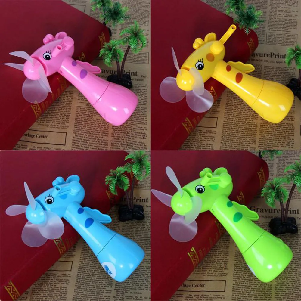 

1pcs Mini Portable Cartoon Giraffe Hand Pressure Fan Page Manual Handheld Summer Mini Cooling Fan Gift For Kids Random Color#p4
