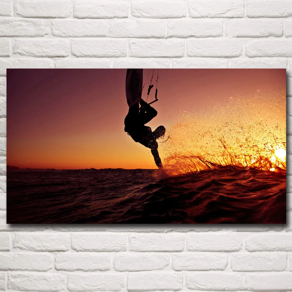 Экстремальные виды спорта Серфинг Виндсерфинг морской Настенный декор живопись