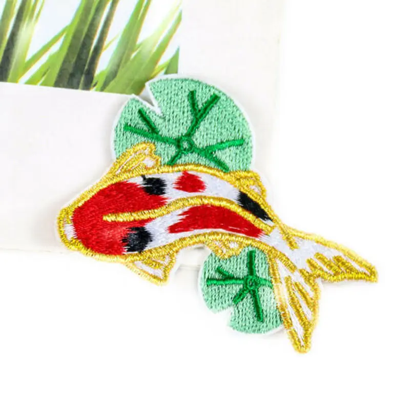 2 шт. патчи с изображением листьев лотоса и кои | Дом сад