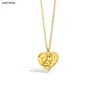 Цепочка с кулоном в виде сердца из серебра 100% пробы