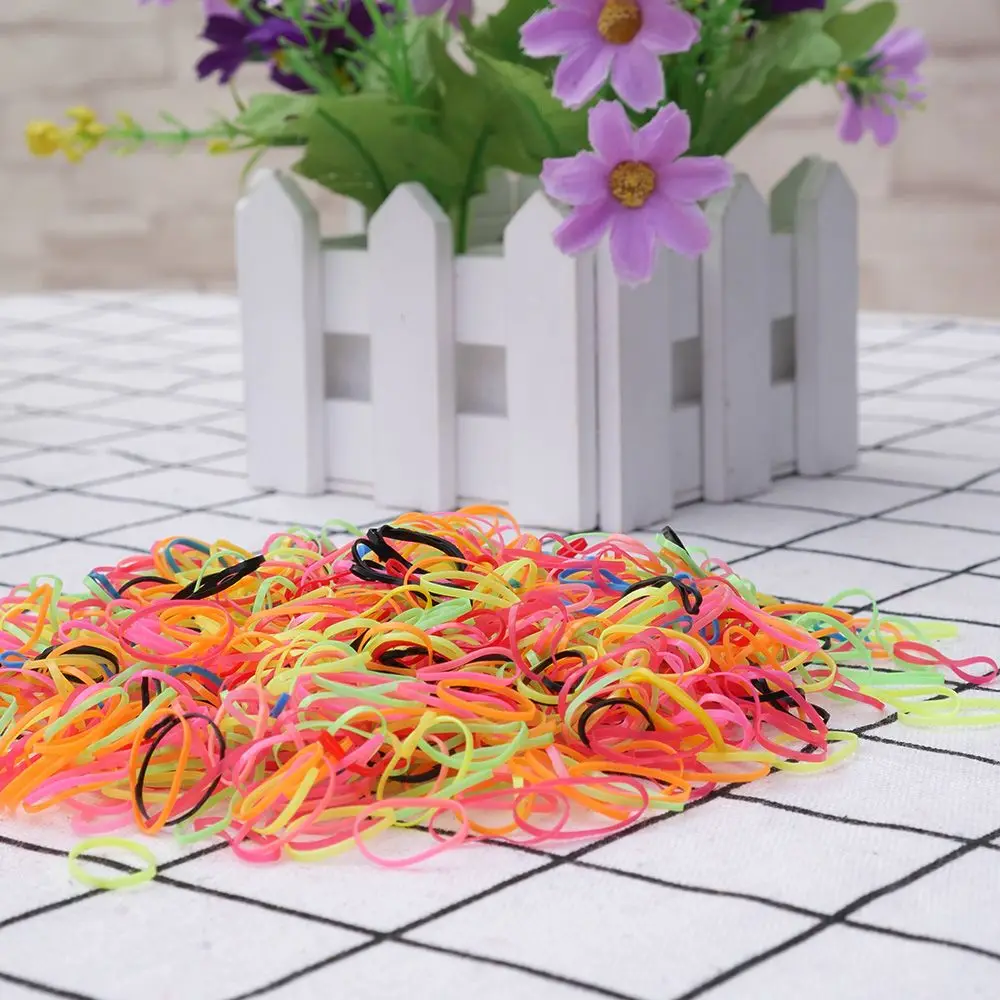 Прозрачные резинки для волос 1000 шт.| |