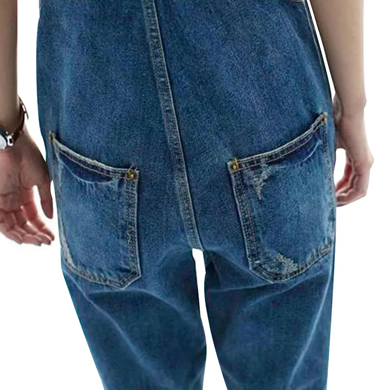 Pickyourlook джинсовые синие женские комбинезоны, комбинезон, комбинезоны с поясом, дырочками и карманами, Дамский комбинезон, модные женские штаны, комбинезон