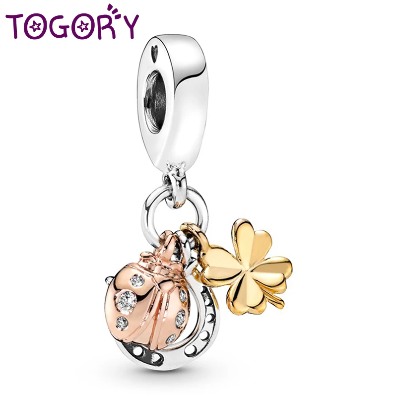 

Подвеска «божья коровка» серебряного цвета с кристаллами, 2 шт./лот, подвеска для оригинального браслета «сделай сам», ожерелье для женщин, и...