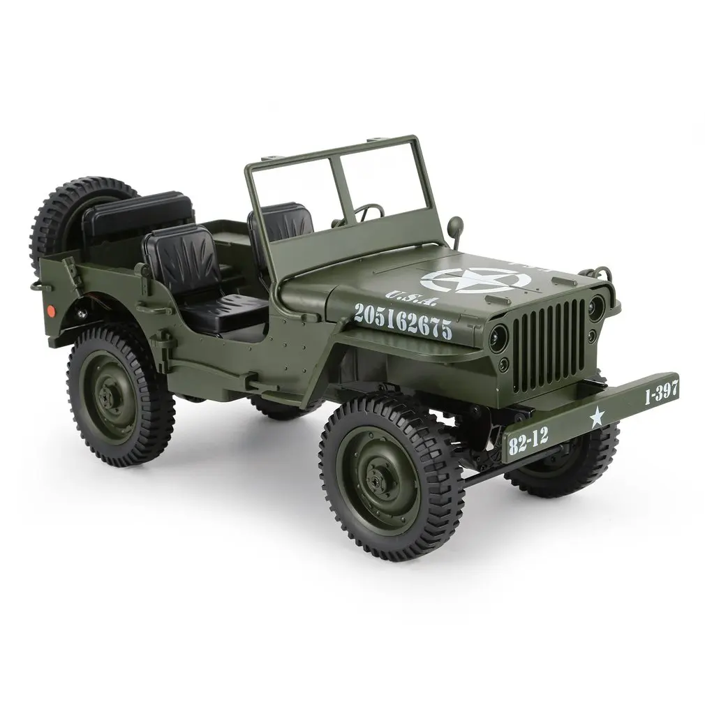 C606 1:10 RC Автомобиль 2,4G 4WD светильник-трансформер с дистанционным управлением джип четыре колеса внедорожный военный альпинистский автомобиль игрушка детский подарок