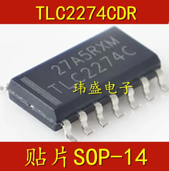 

10 шт./лот TLC2274CDR TLC2274 TLC2274C SOP14