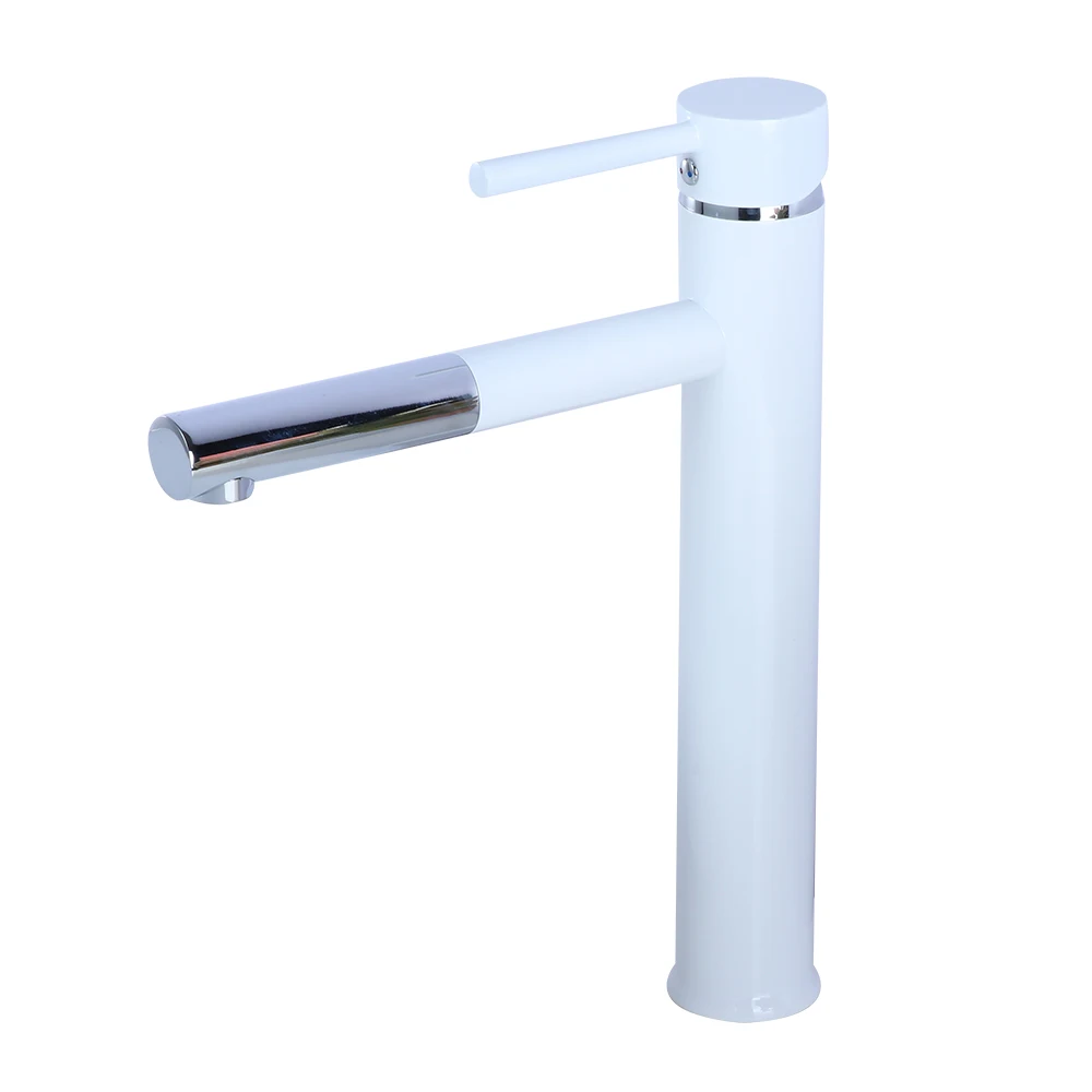 Smesiteli латунный Черный кран на бортике с одним отверстием одной ручкой для горячей