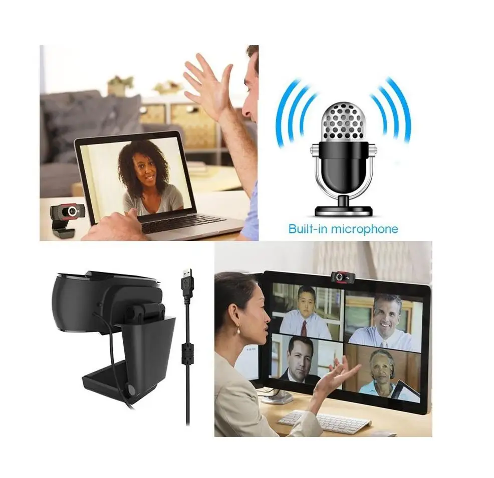 

640*480 30fps Web Camera Built-In Microphone Usb Manual Focus Computer Camera Angle Adjustable Webcams for Video Conference