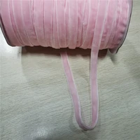 9mm double face velour ribbon nylon pink webbing diy accessories 3 yards