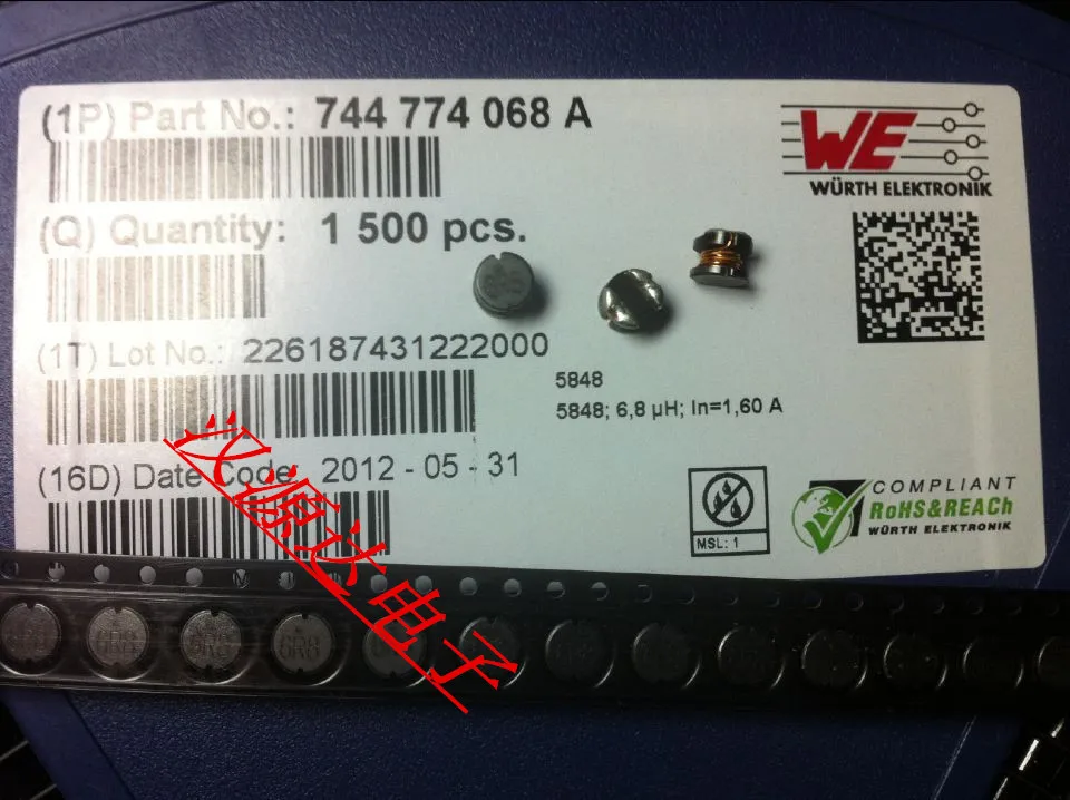 Индуктивный обмоток WE Chip 744774068A 6R8 CD54-6.8UH 5A 5 8x5 2x4 мм | Строительство и ремонт