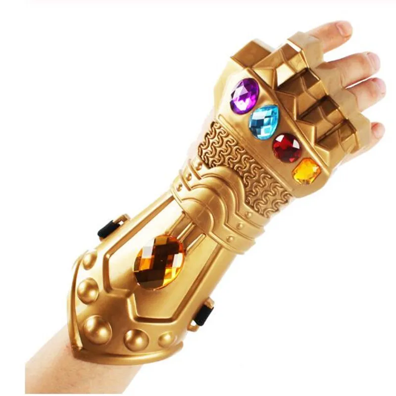 Светодиодные перчатки с голосовым знаком бесконечности Косплей фильм латексная