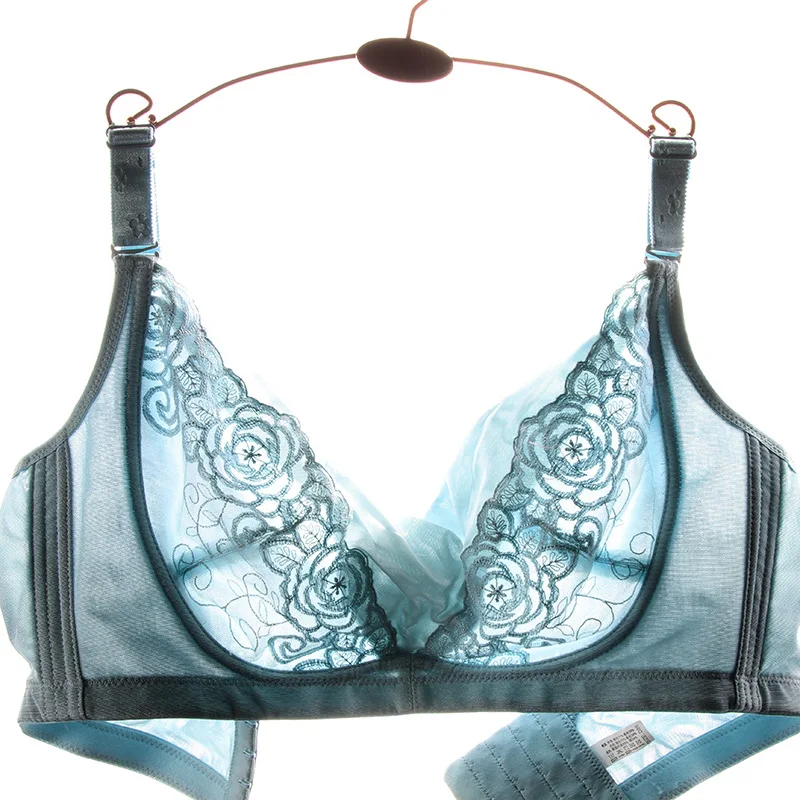 Ультратонкий женский бюстгальтер размера плюс с регулируемой чашечкой пуш ап