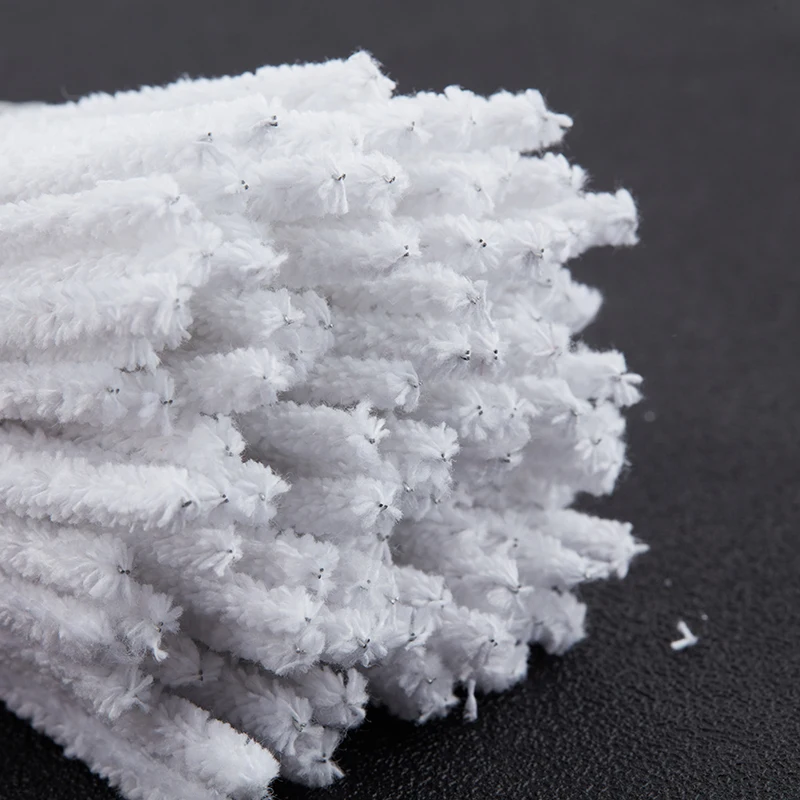 

100pcs White Cotton Smoking Pipe Cleaners Smoke Tobacco Pipe Cleaning Tool Cigarette Holder Accessories