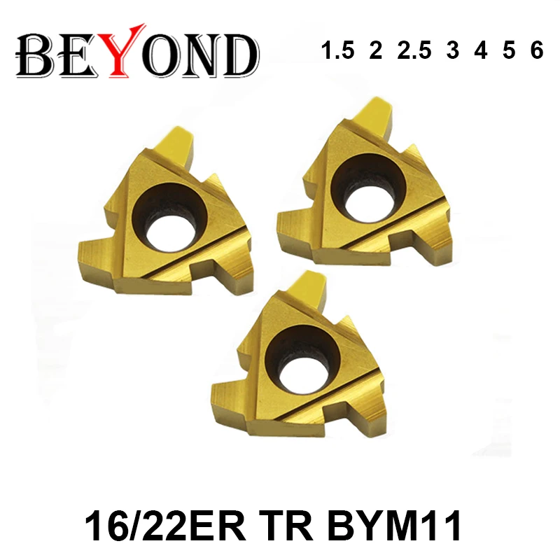 Токарные инструменты BEYOND 16ER 22ER 1.5TR 2TR 2.5TR 3TR 4TR 5TR 6TR BYM11 для стали и меди токарные