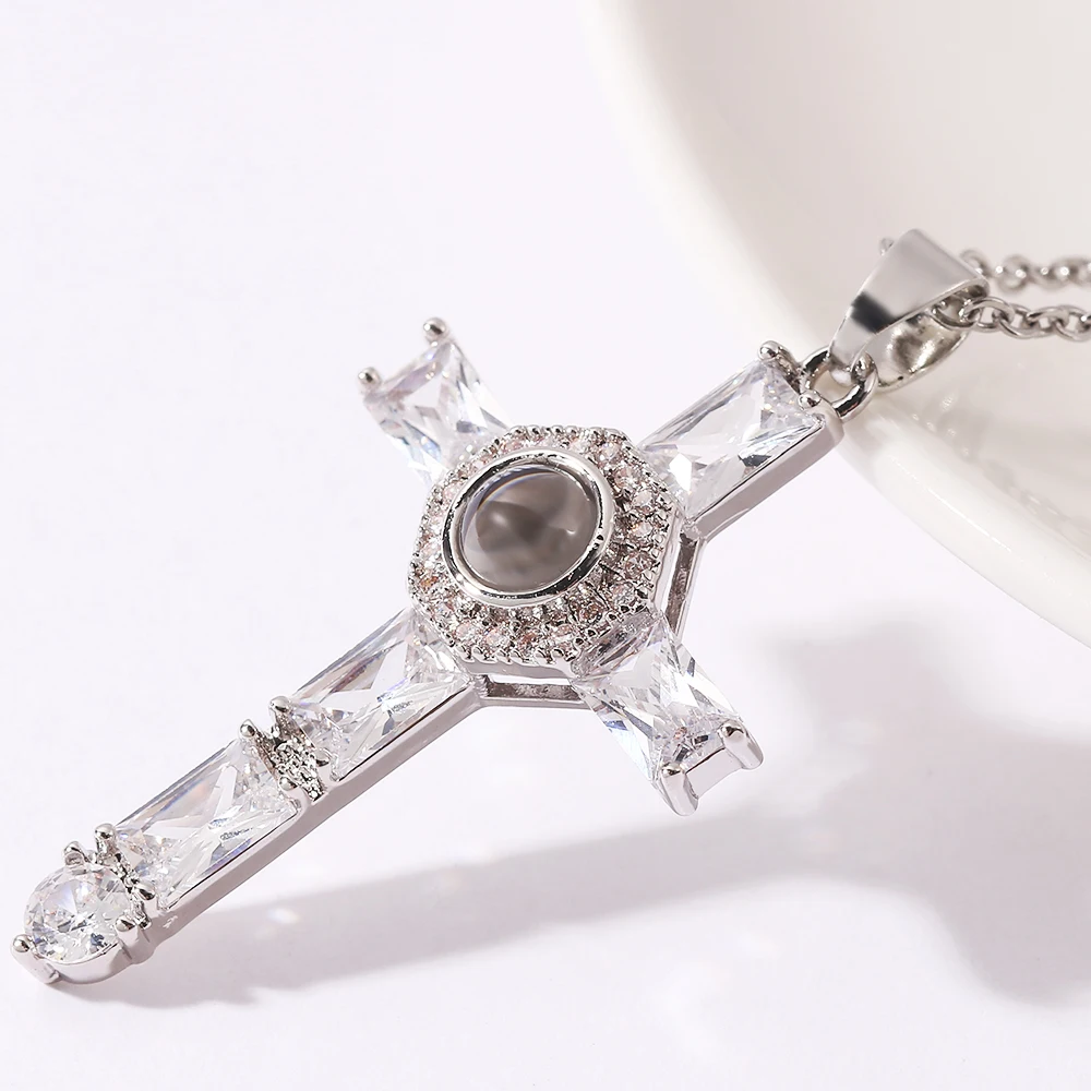 Ожерелье женское с кристаллами на 100 языках романтика День святого Валентина |