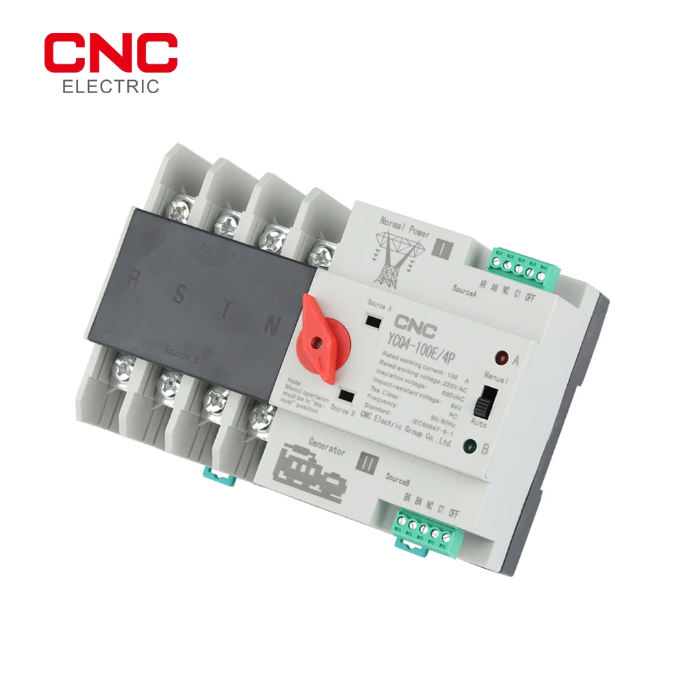 CNC 3-фазный Din-рейка ATS Dual Power автоматический переключатель электрические