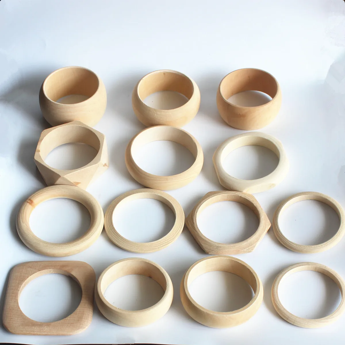 BG013Mixed дизайн Good Wood Незаконченные деревянные браслеты браслет набор сделай сам